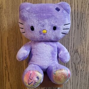 Build A Bear Hello Kitty 2012 Sanrio Large Plush Purple Love Tie Dye 18" No Bow